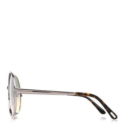 Tom Ford Round Ava 02 Sunglasses TF572 Silver 3 of 9