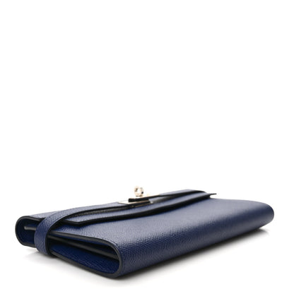 Hermes Epsom Kelly Longue Wallet Bleu Saphir 3 of 6