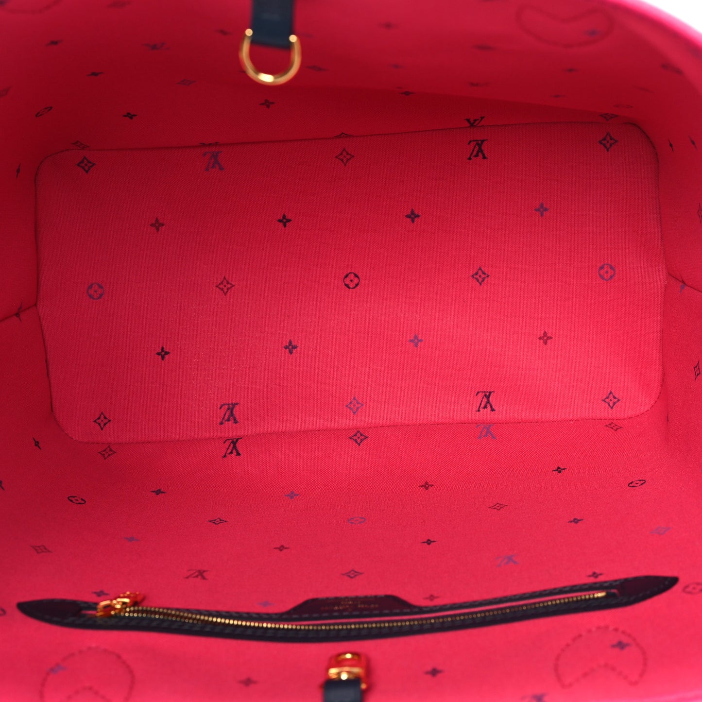 Monogram Giant Spring In The City Neverfull MM Midnight Fuchsia