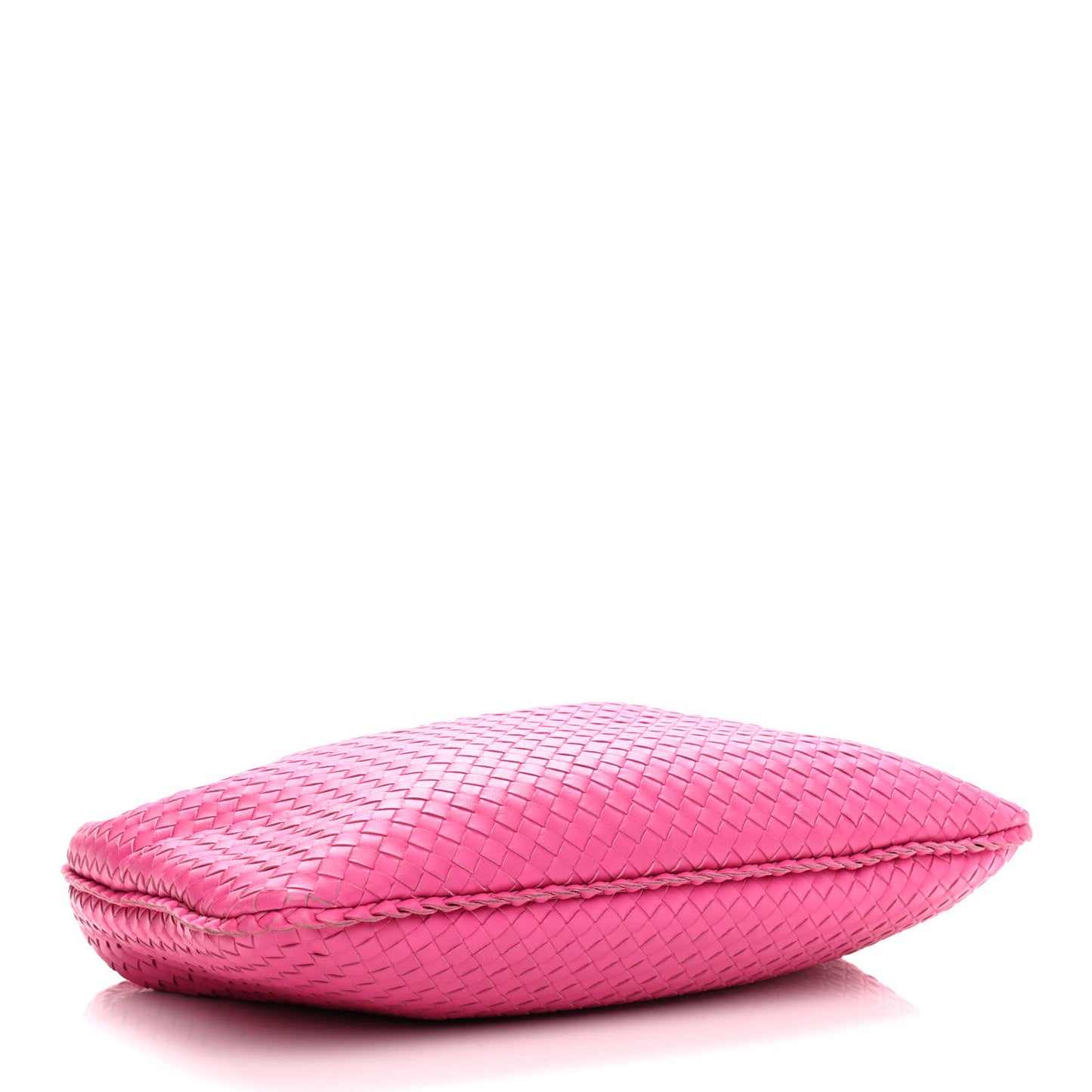 Nappa Intrecciato Large Veneta Hobo Rosa Shock