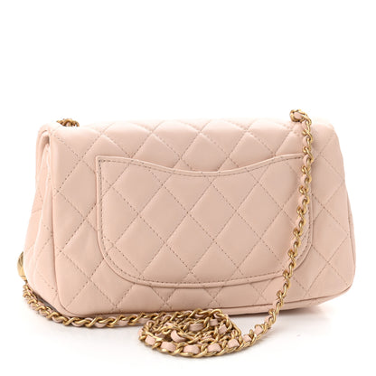 Chanel Lambskin Quilted Mini Rectangular Pearl Crush Flap Light Beige 3 of 10
