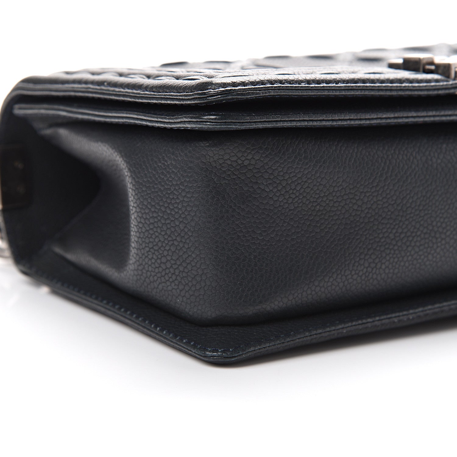 Chanel Caviar Stitched Medium Boy Flap Blue 9 of 11