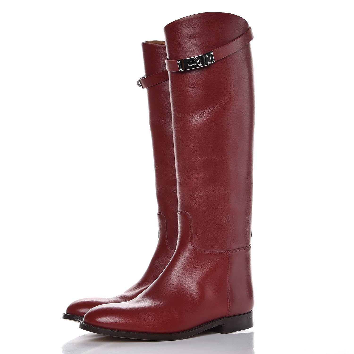 Hermes Swift Kelly Jumping Boots 37 Rouge H 39.5 Rouge H 3 of 10