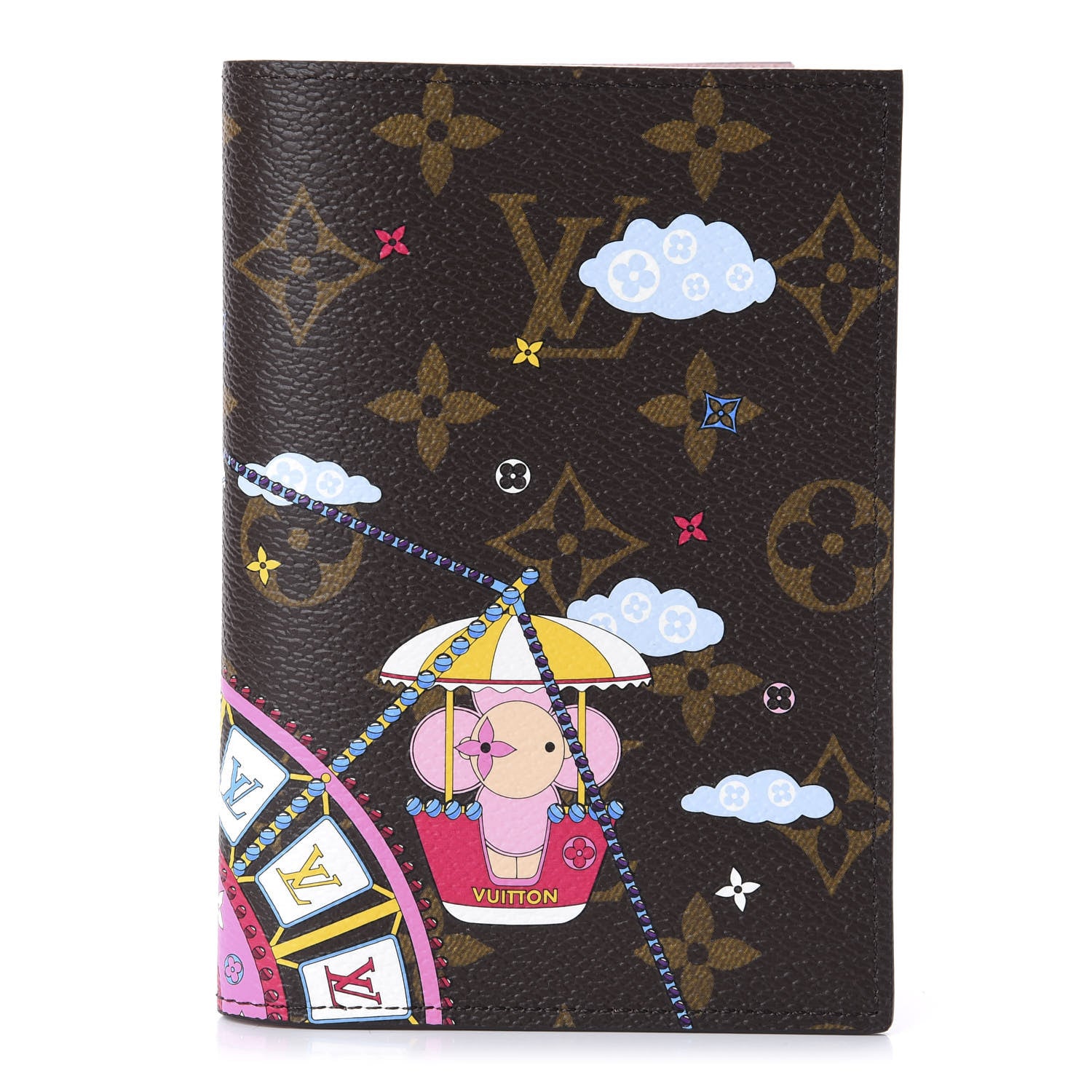 Louis Vuitton Monogram 2020 Christmas Animation Big Wheel Passport Cover Rose Ballerine 1 of 10