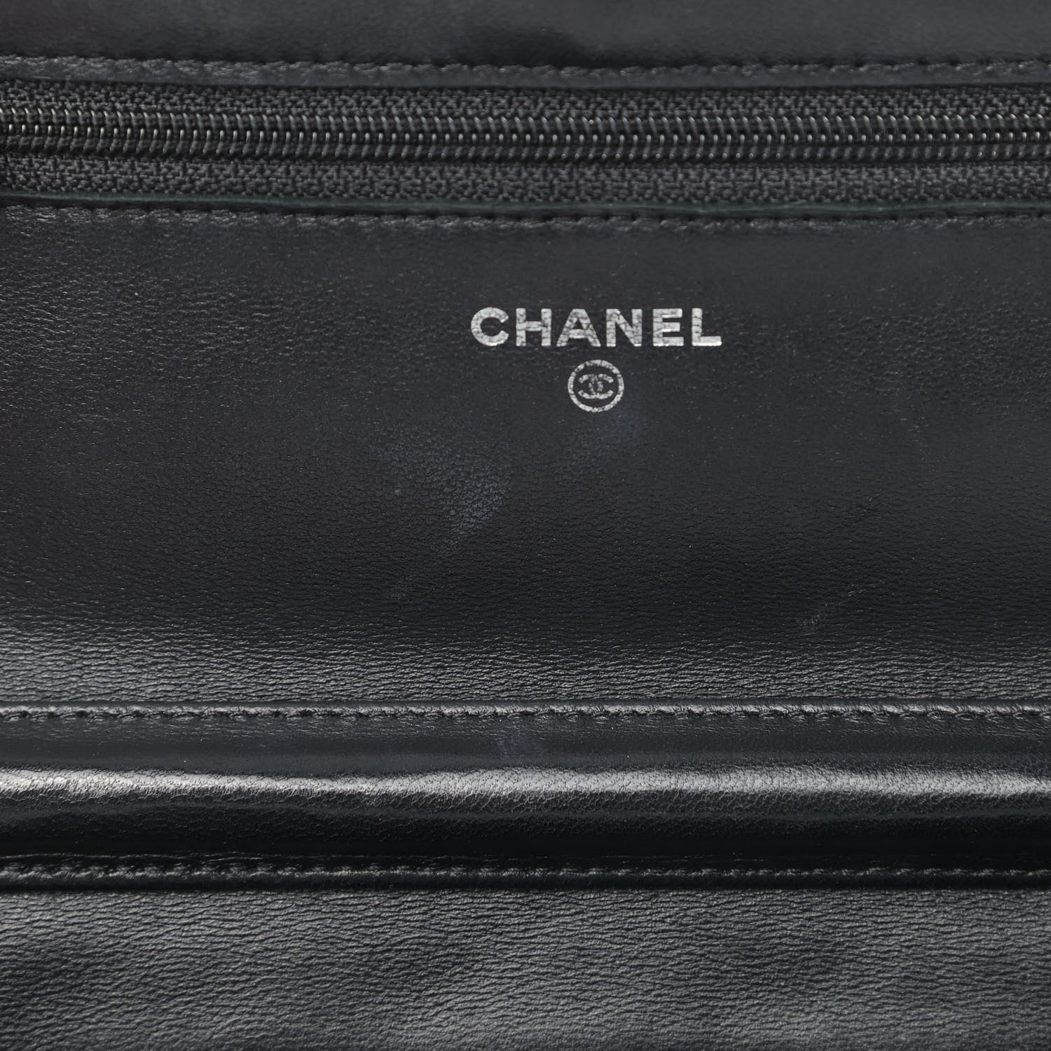 Chanel Lambskin Quilted Wallet On Chain WOC Black 5 of 5