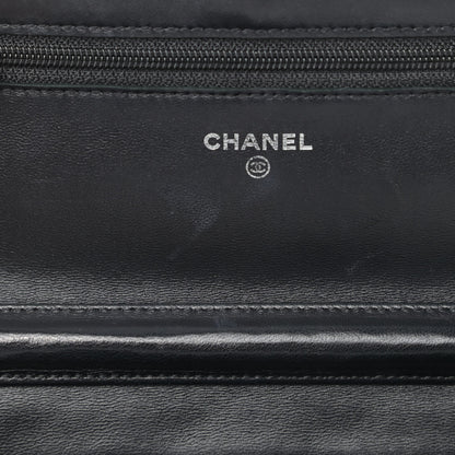 Chanel Lambskin Quilted Wallet On Chain WOC Black 5 of 5
