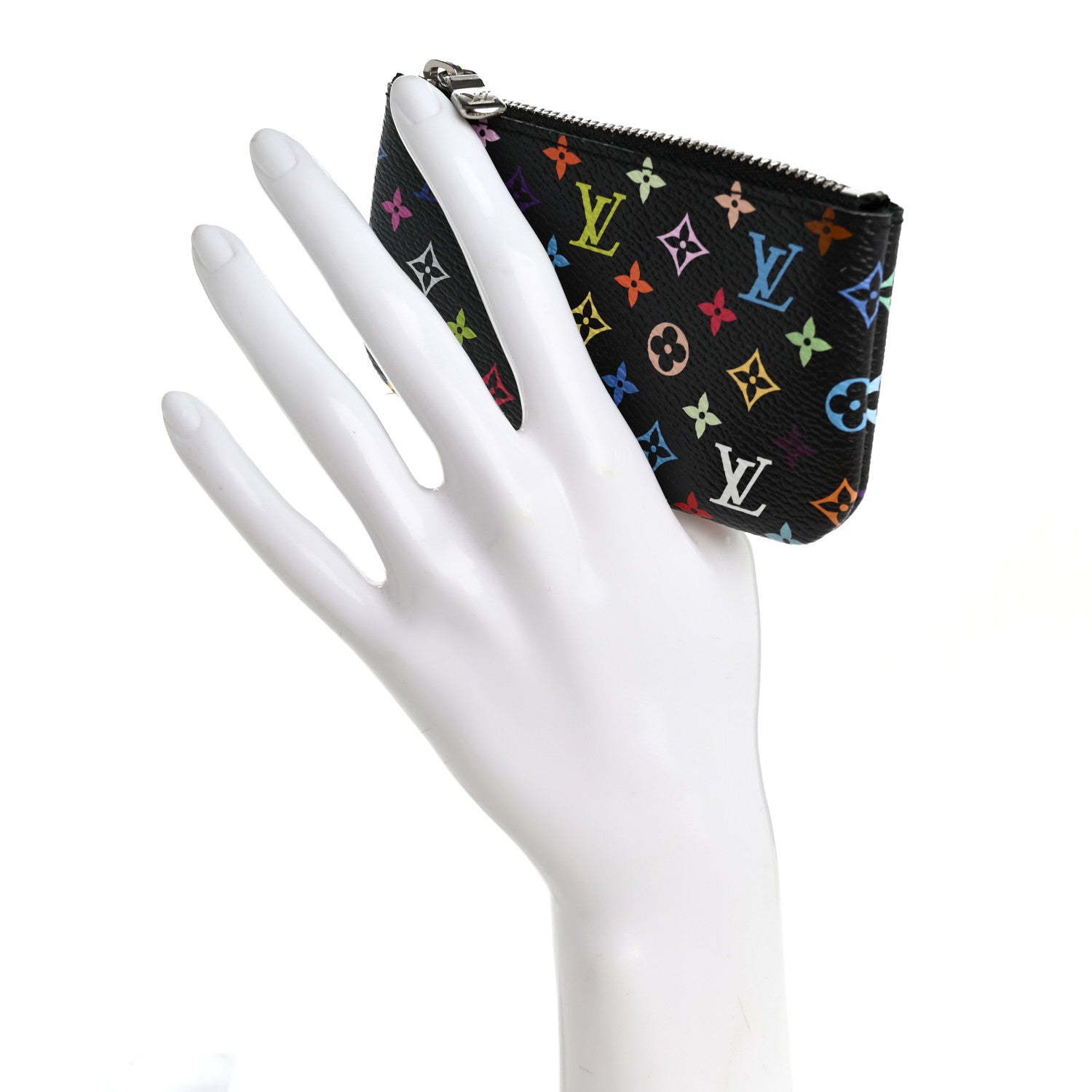 Louis Vuitton LV X TM Monogram Multicolor Key Pouch Black 2 of 7