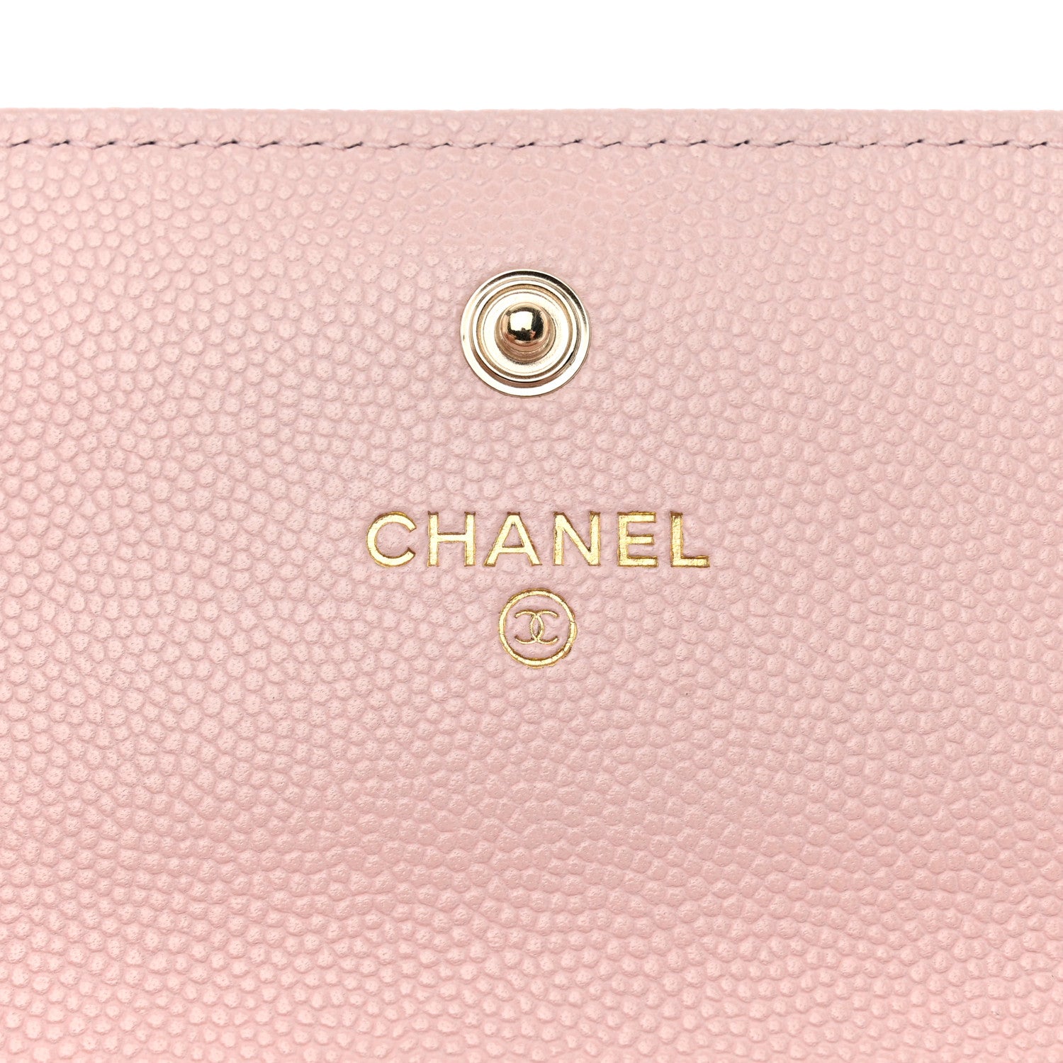 Chanel Caviar Quilted Crystal CC Large Gusset Flap Wallet Pink 6 of 12