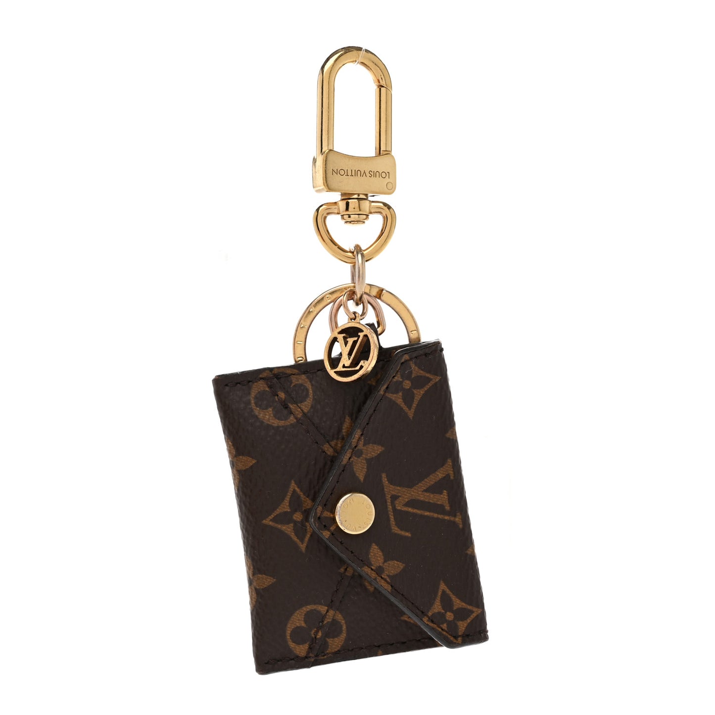 Monogram Kirigami Pouch Bag Charm Key Holder