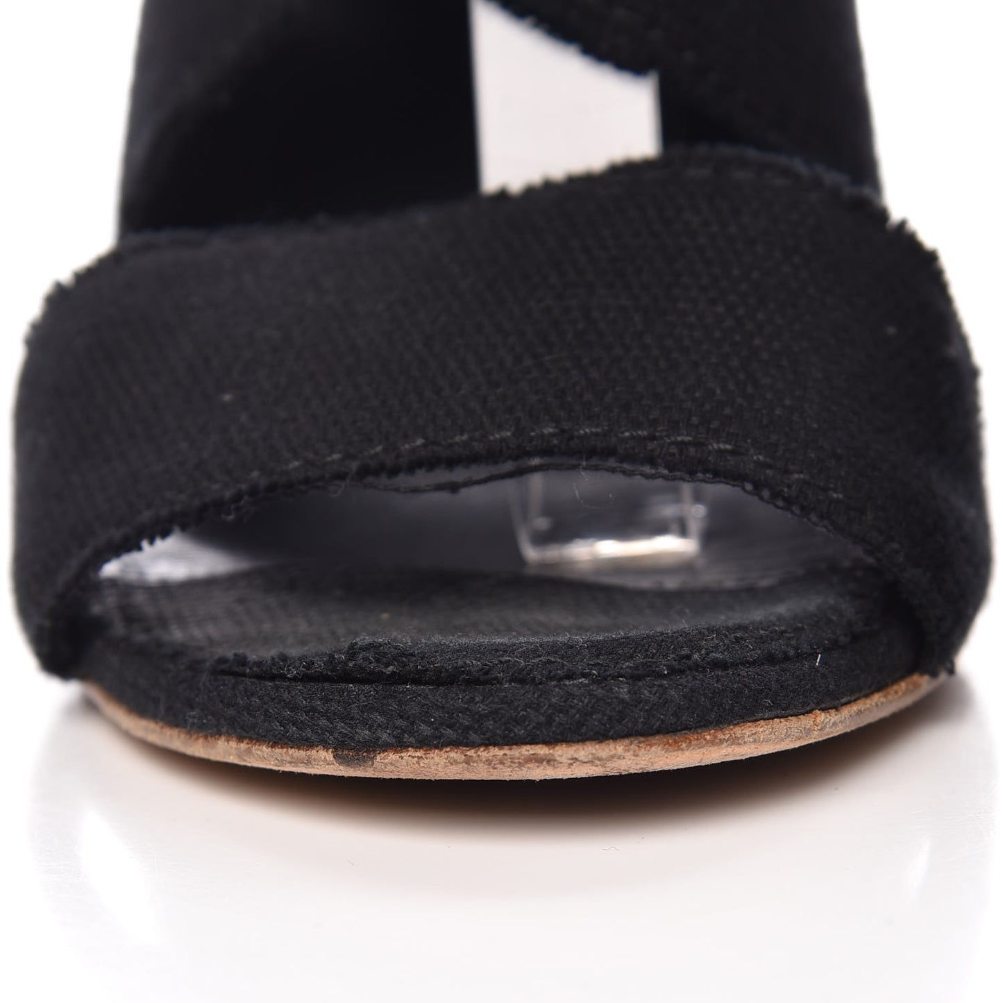 Canvas Heart CC Wedge Sandals 36.5 Black