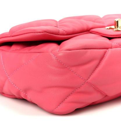 Chanel Calfskin Quilted Medium Bubbly Flap Pink 10 of 12