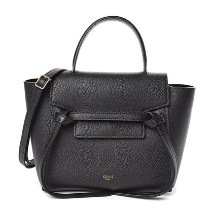 Celine Grained Calfskin Nano Belt Bag Black 1 of 10