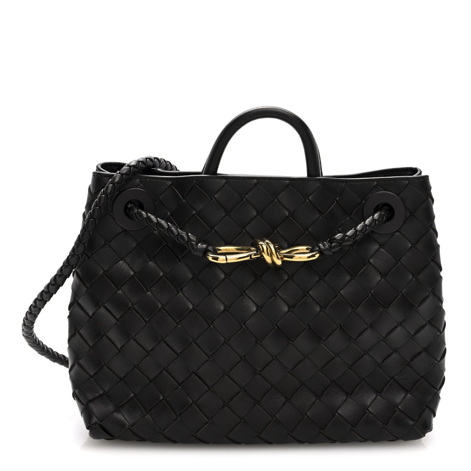 Bottega Veneta Nappa Intrecciato Small Andiamo Shoulder Bag Fondant 1 of 9