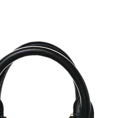 Louis Vuitton Lambskin Malletage Speedy Bandouliere 25 Black 10 of 11