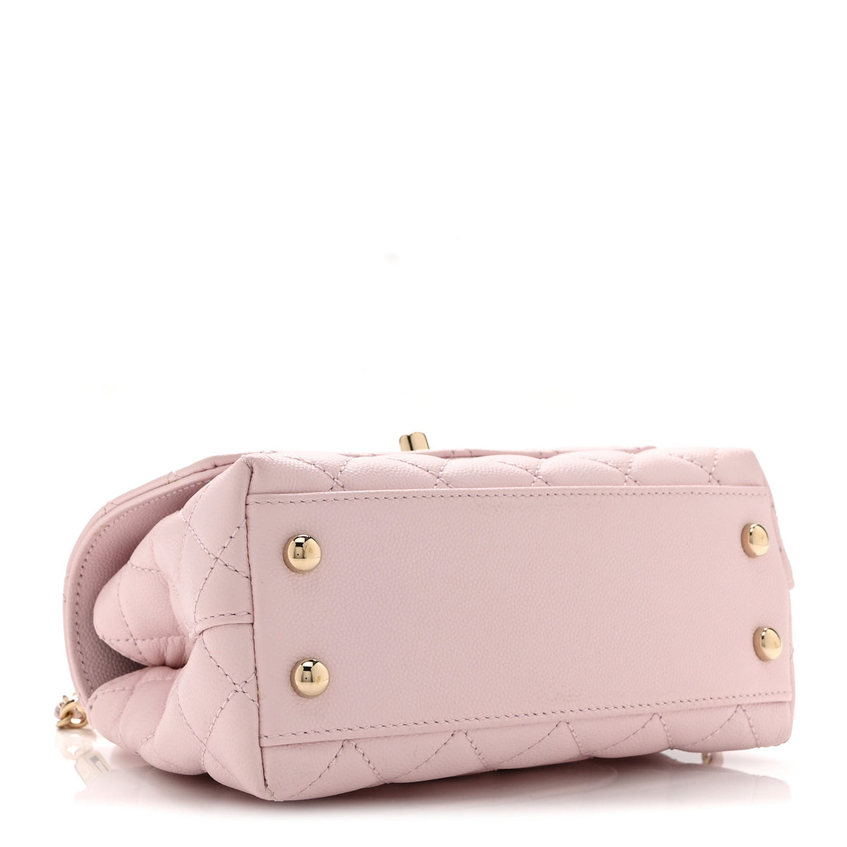 Chanel Caviar Quilted Extra Mini Coco Handle Flap Light Pink 4 of 10