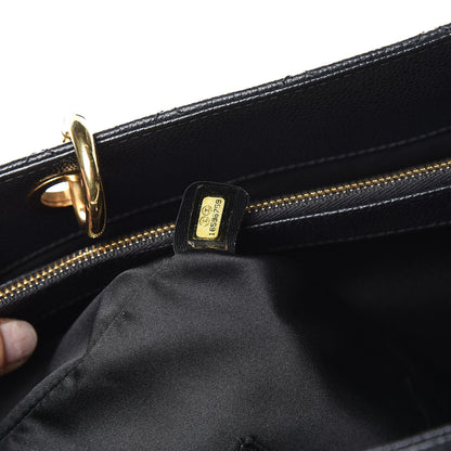 Chanel Caviar Quilted XL Grand Shopping Tote GST Black 7 of 9