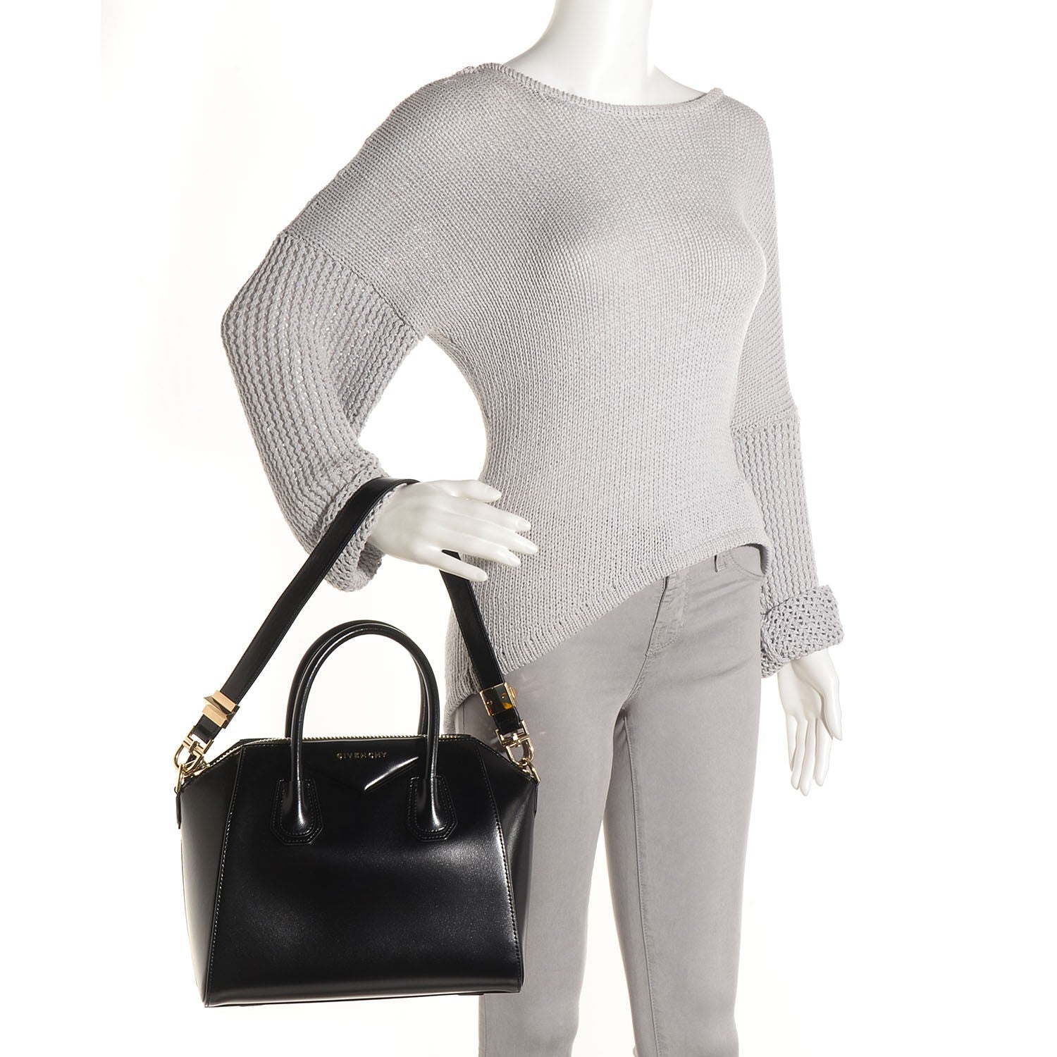 Givenchy Shiny Lord Calfskin Small Antigona Black 4 of 11