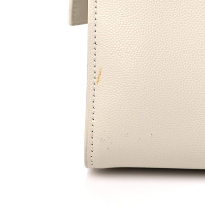 Saint Laurent Shiny Calfskin Medium Uptown Tote White 15 of 17