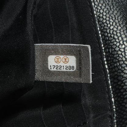 Chanel Caviar Half Moon Wallet On Chain WOC Dark Silver 7 of 7