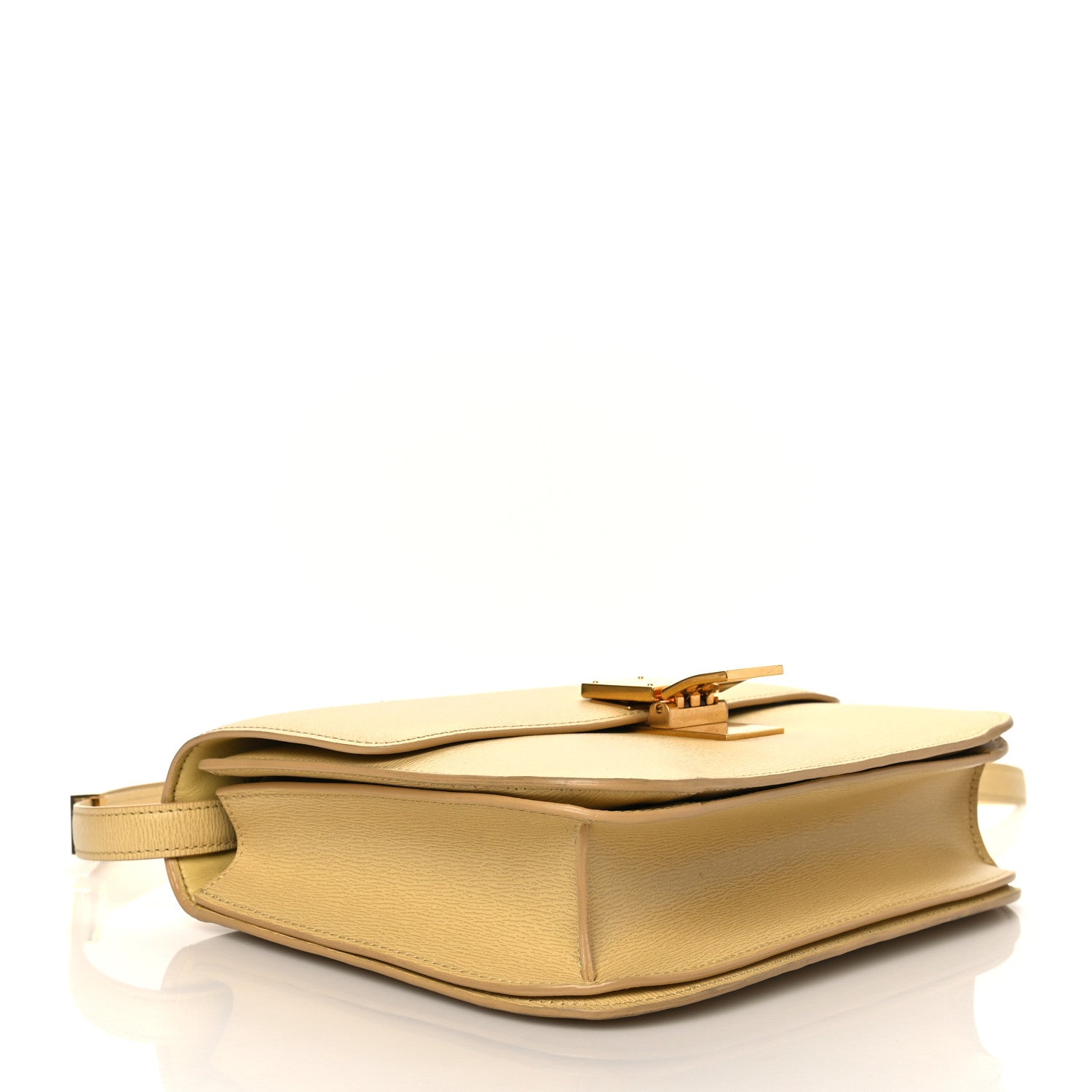Celine Box Liege Calfskin Medium Classic Box Flap Bag Sand 6 of 17