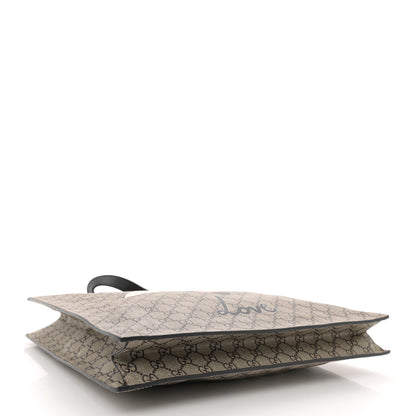 Gucci GG Supreme Monogram L'Aveugle Par Amour Print Vertical Tote Black 4 of 10