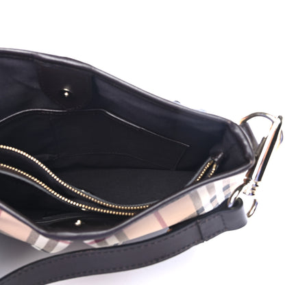 Burberry Haymarket Check Small Northfield Tote Chocolate 4 of 4