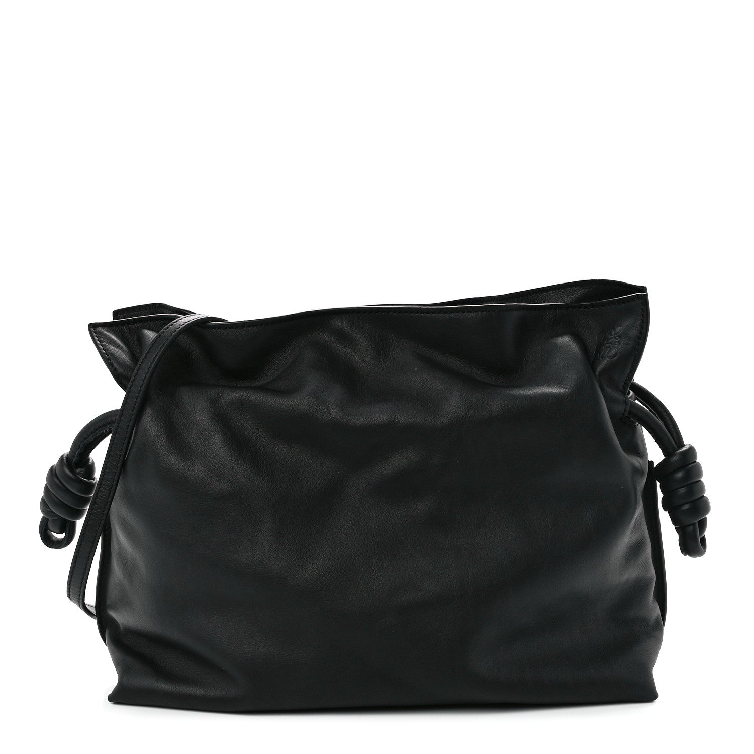 Loewe Calfskin Small Flamenco Knot Bag Black 1 of 10
