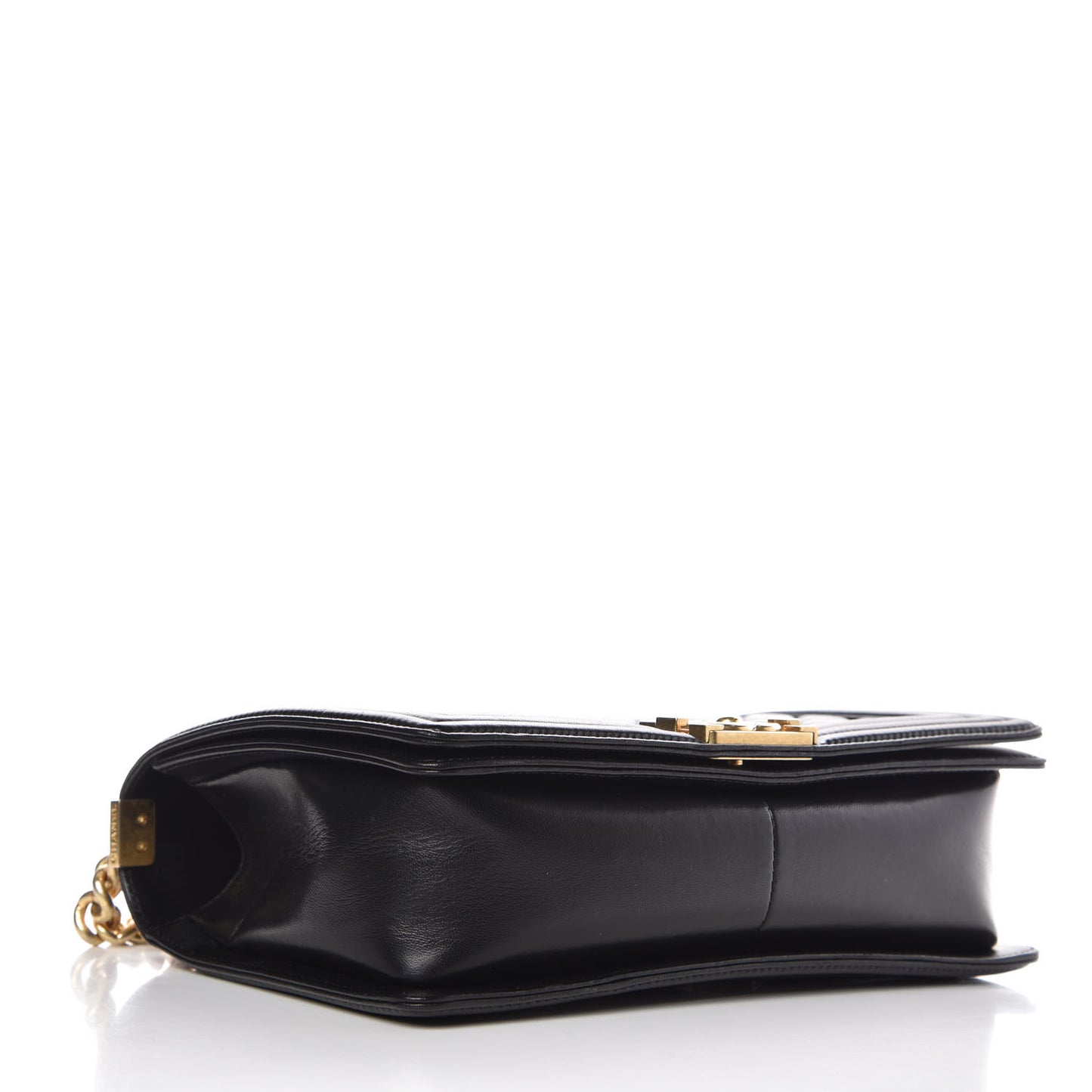 Lambskin Quilted New Medium Boy Flap Black