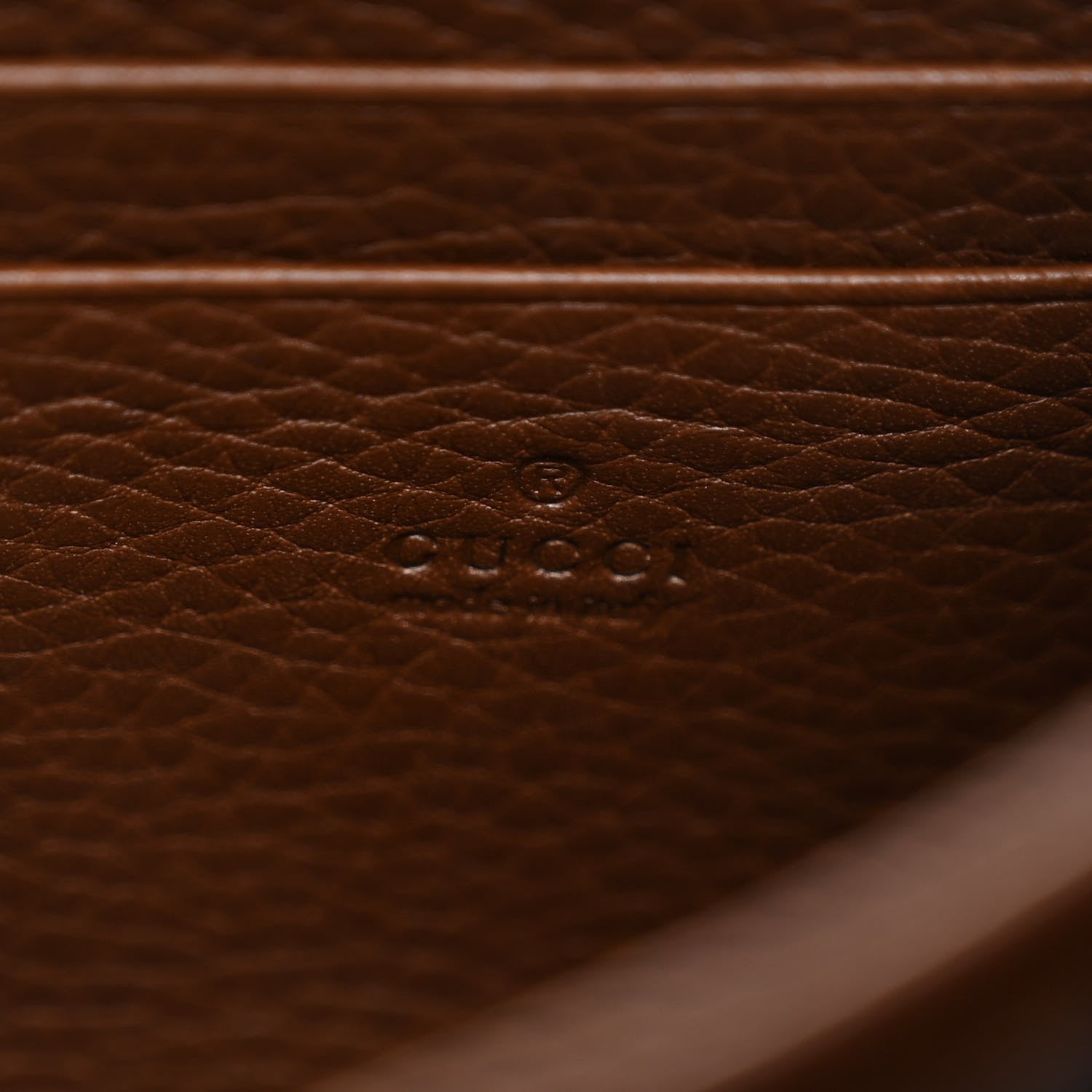 Gucci Cellarius Calfskin GG Marmont Chain Wallet Nut Brown 6 of 11