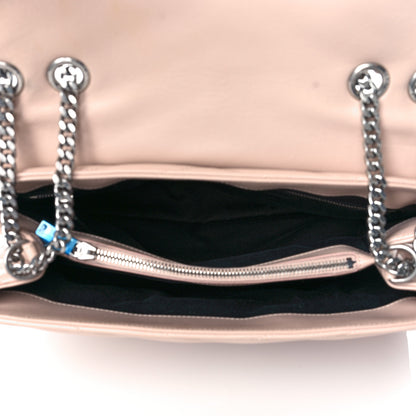 Saint Laurent Calfskin Y Quilted Monogram Medium Loulou Chain Satchel Rose Antic 4 of 9