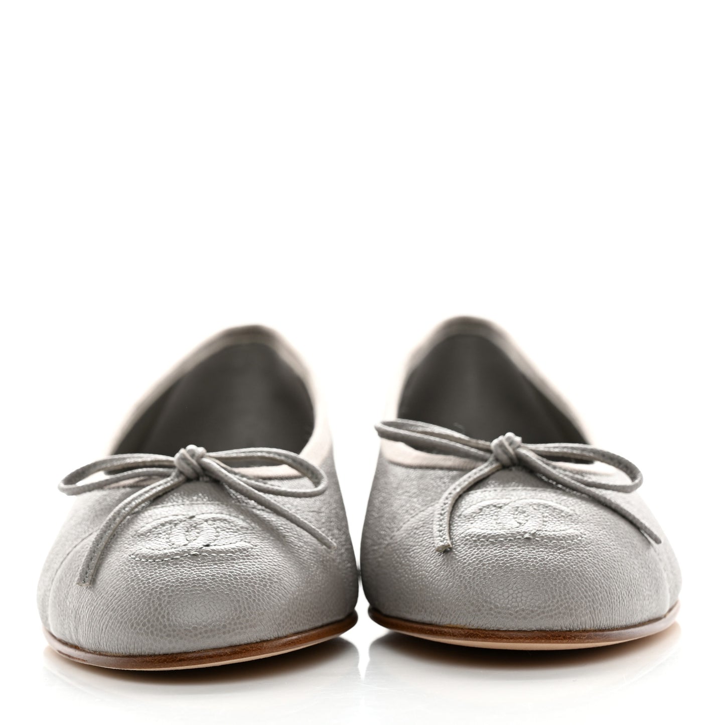 Caviar CC Cap Toe Ballerina Flats 35 Grey