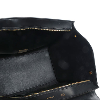 Celine Nubuck Crocodile Embossed Medium Trapeze Navy 5 of 8