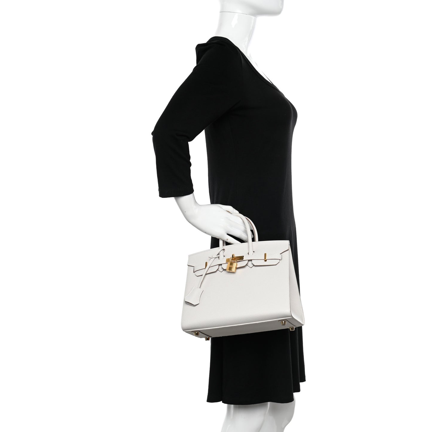 Epsom Birkin Sellier 25 Gris Pale