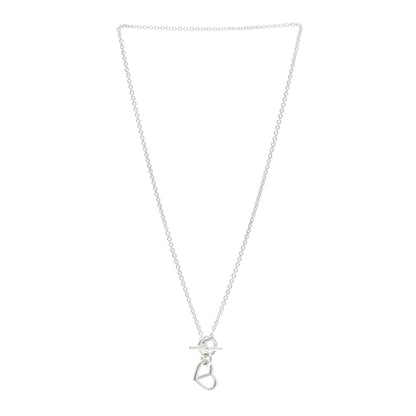 Hermes Sterling Silver Chaine D'Ancre Heart Toggle Necklace 3 of 5