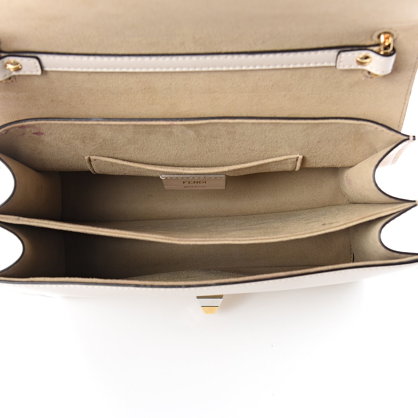 Vitello Liberty FF 1974 Embossed Kan I Shoulder Bag Camelia