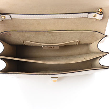 Fendi Vitello Liberty FF 1974 Embossed Kan I Shoulder Bag Camelia 4 of 9