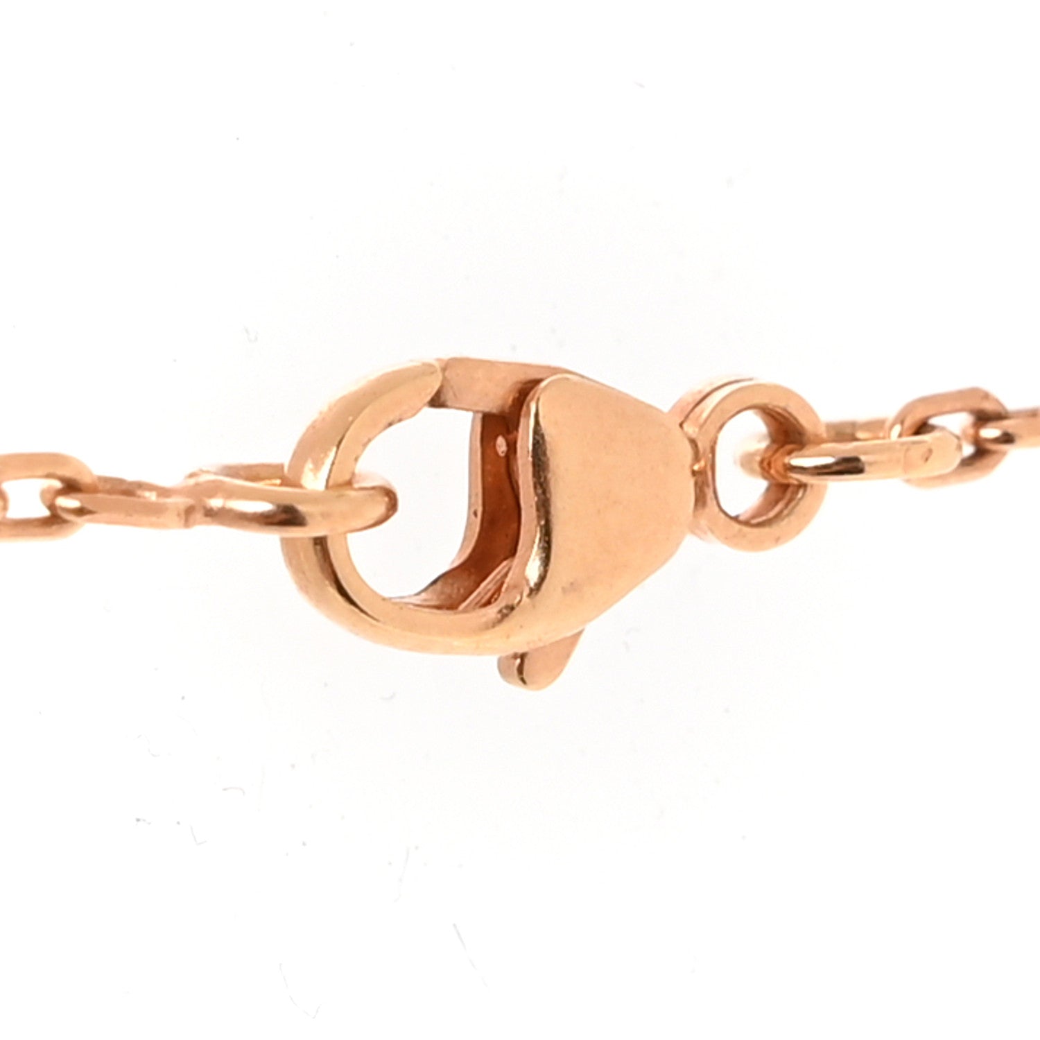 Hermes Lacquered Rose Gold Pop H Pendant Necklace Poudre 3 of 5
