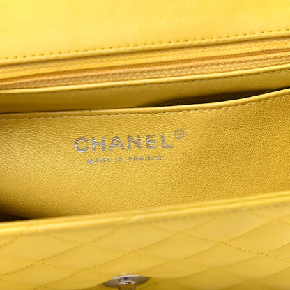 Chanel Lambskin Quilted Mini Square Flap Yellow 6 of 16