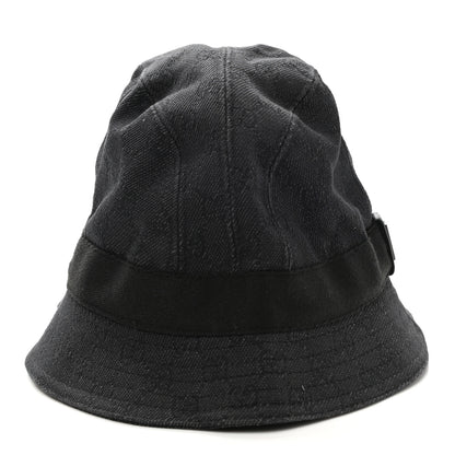 Gucci Monogram Bucket Hat XL Black 3 of 8