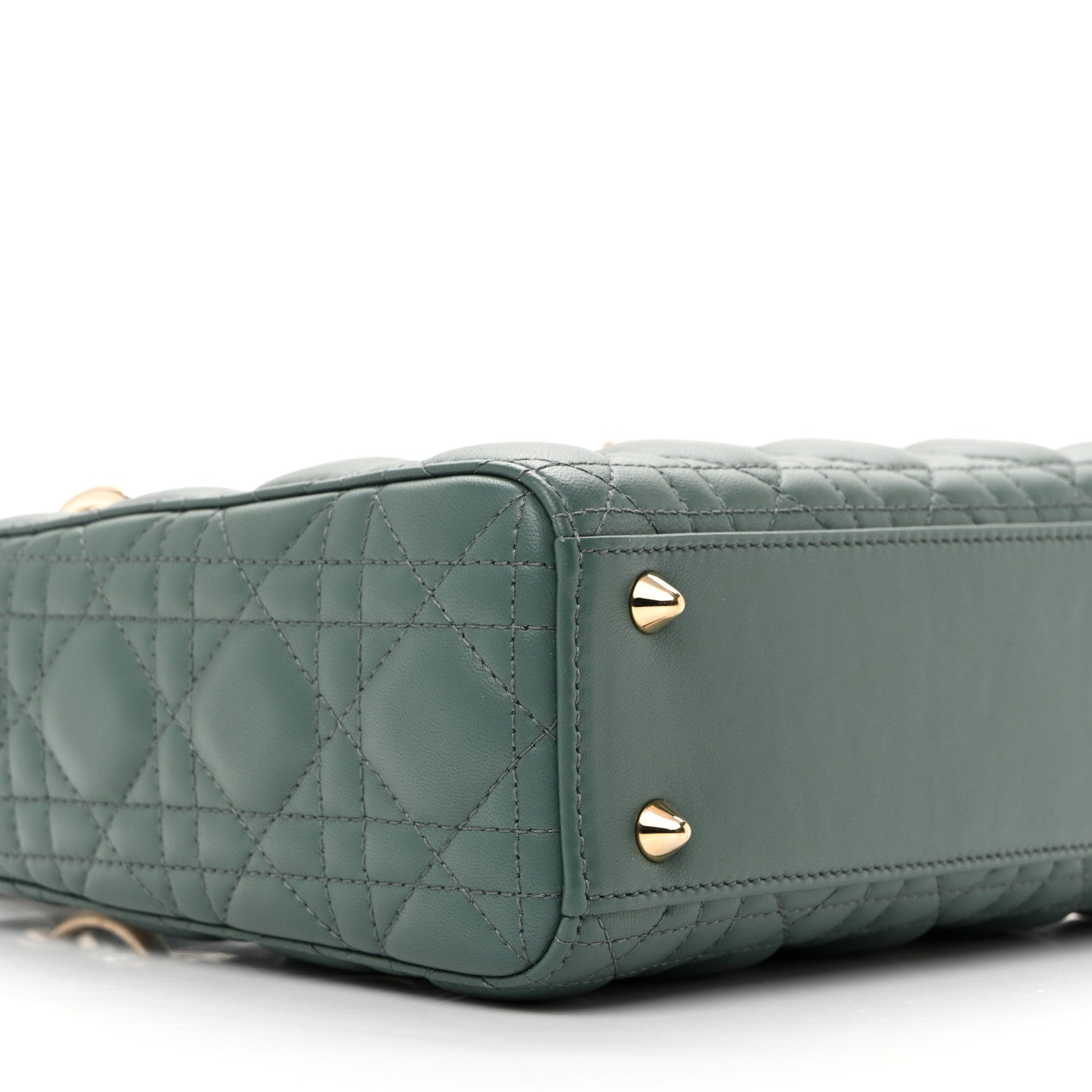 Christian Dior Lambskin Cannage Small My ABCDior Lady Dior Army Green 7 of 10
