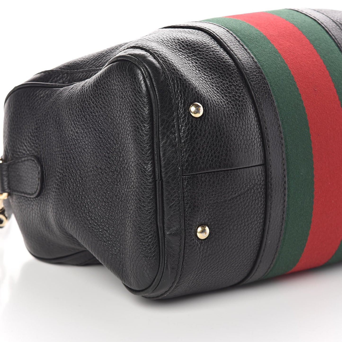 Calfskin Vintage Web Medium Boston Black