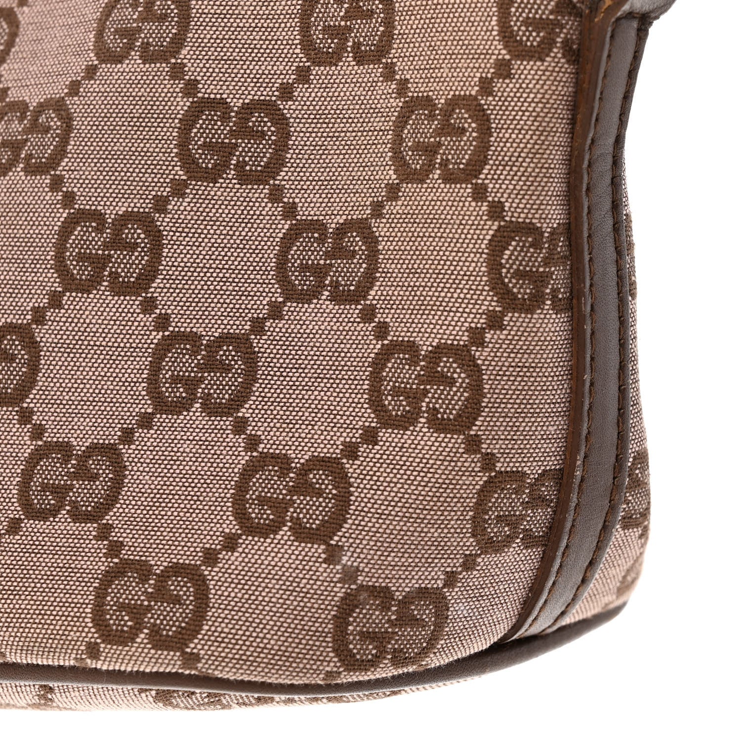 Gucci Monogram Boat Pochette Brown 13 of 15