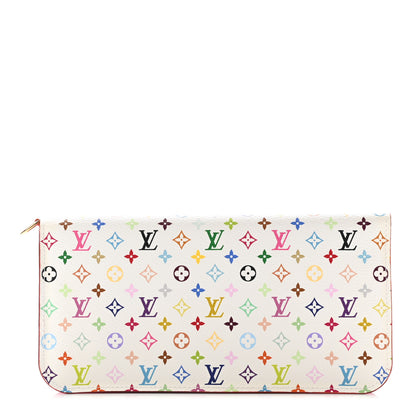 Louis Vuitton Monogram Multicolor Insolite Wallet White Litchi 1 of 9