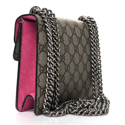 Gucci GG Supreme Monogram Mini Dionysus Shoulder Bag Pink 3 of 11