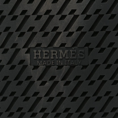Hermes Calfskin Mens Chypre Sandals 43 Black 7 of 8
