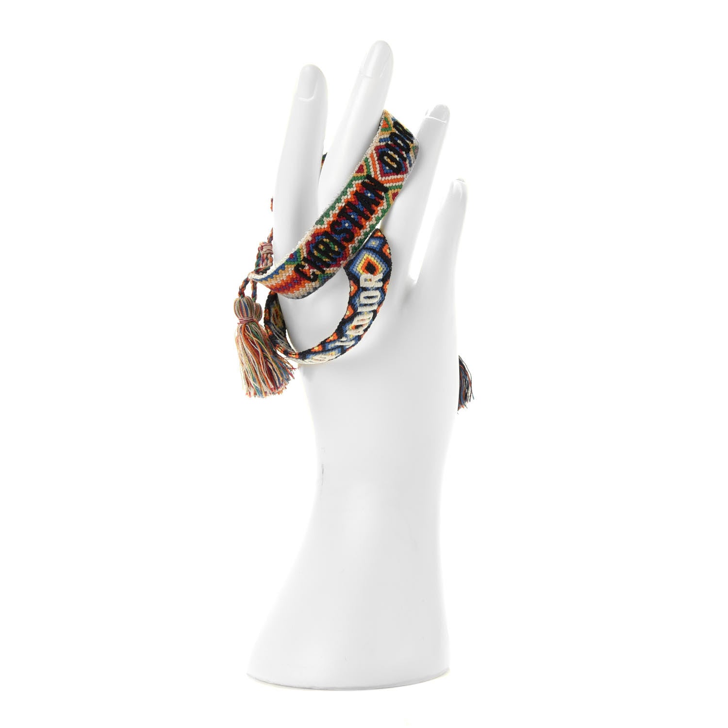 Christian Dior Woven Cotton J'Adior Friendship Bracelet Set Multicolor 2 of 5