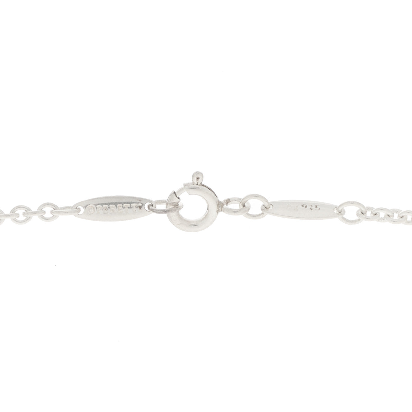 Tiffany Sterling Silver Cultured Pearl 7.5-8mm Elsa Peretti Open Heart Lariat Necklace 4 of 5