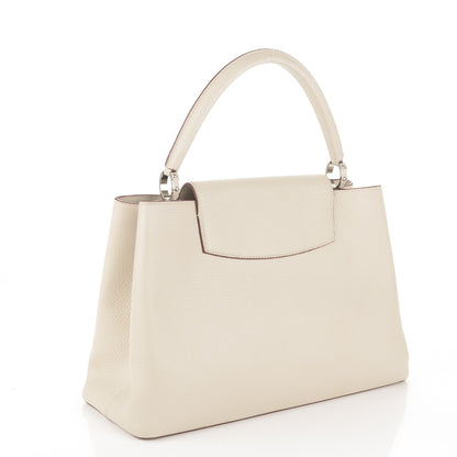 Louis Vuitton Taurillon Capucines GM Blanc Casse 3 of 7