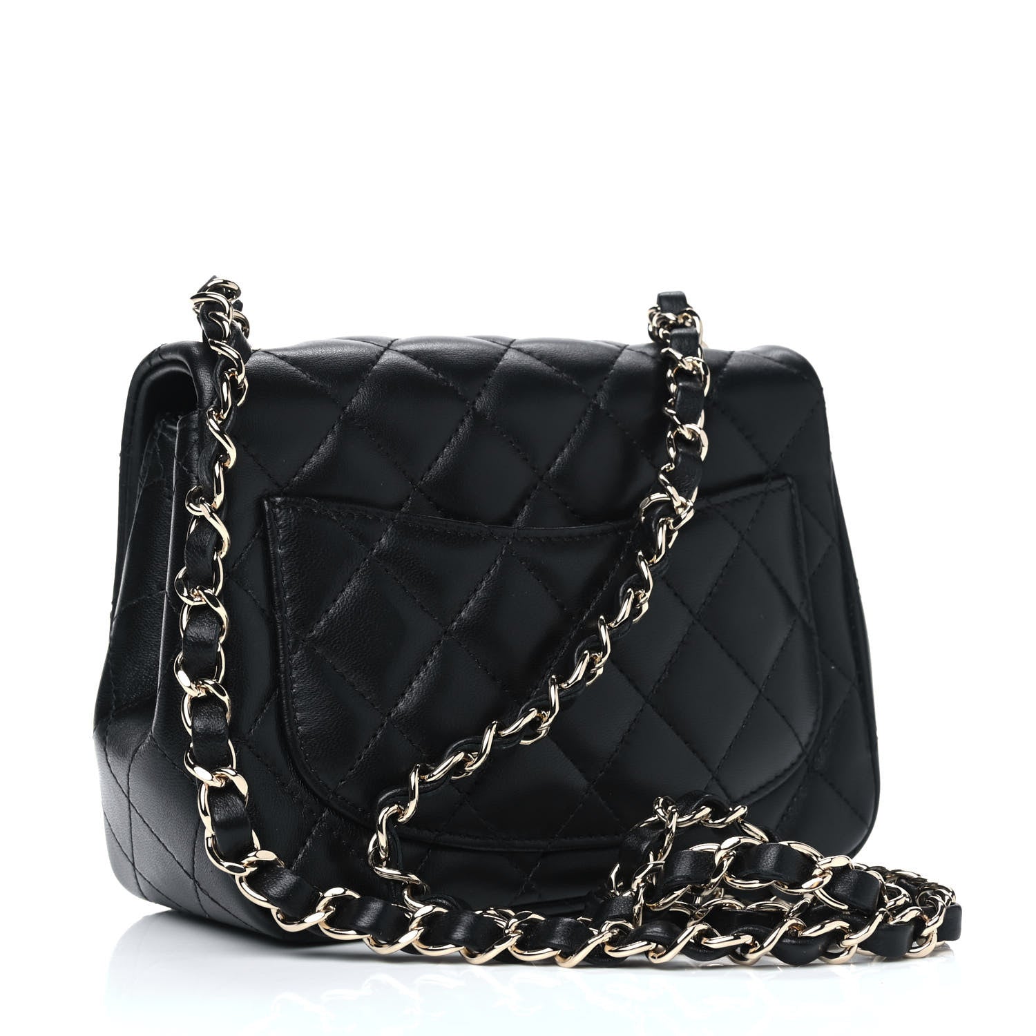 Chanel Lambskin Quilted Mini Square Flap Black 2 of 4