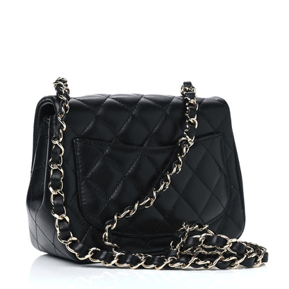 Chanel Lambskin Quilted Mini Square Flap Black 2 of 4